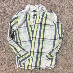 Like New Gap Kids Plaid Button up Shirt